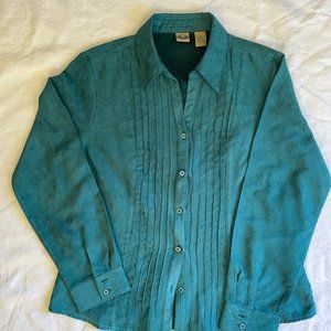 Vintage teal green button down.
